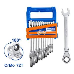 Juego Set Llaves Combinadas Flexibles 12 Pz Wadfow Wsp5212