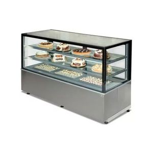 Heladera Tortera Cubo Recta 120 Cm 3 Niveles Acero Inox