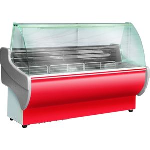 Heladera Batea Exhibidora Vidrio Curvo 2 Metros Carniceria