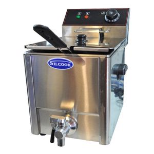 Freidora Electrica Industrial 11 Litros Con Canilla Silcook