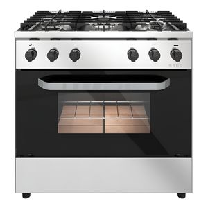 Cocina Industrial Morelli Kuma Familiar 5 H 82 Cm Pta Visor Plateado