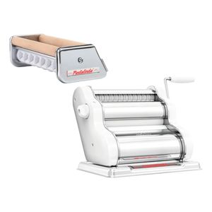 Fabrica Pastas Pastalinda Clásica 200 + Accesorio Raviolera Blanco